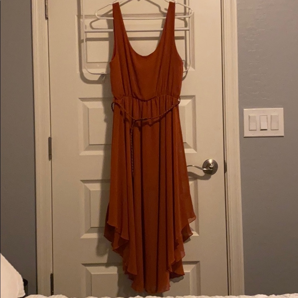 Duty orange dress